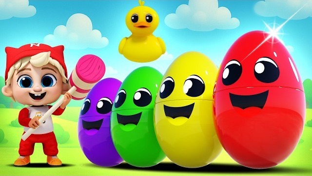 Пять Малышей Сюрприз Яиц и Радужные Цвета! | Ой, Никита!