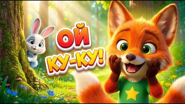 Играем в Прятки Ой Ку-Ку Песенки для малышей Лисёнок Рыжик