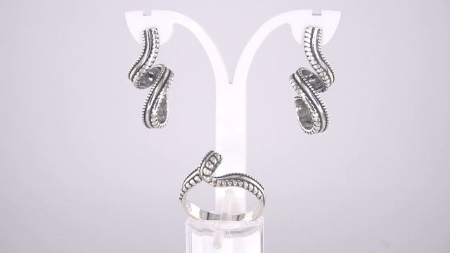 Комплект: Серьги арт.33018026 и Кольцо арт.23018026