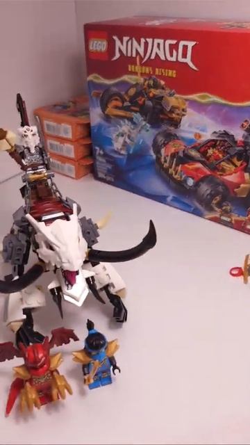 LEGO NINJAGO Комбинированные транспортные средства Кая и Коула (71864) против боевого набора мехи др