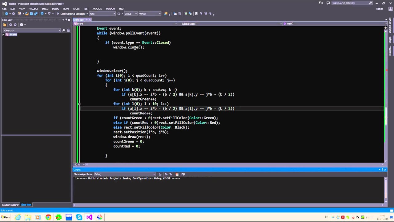 Змейка C++ Sfml By KIZLO :-)