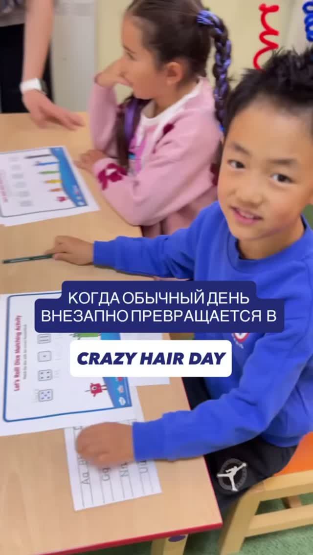 Когда обычный день внезапно превращается в Crazy Hair Day #ens_moscow #английскаяшкола #детскийсад