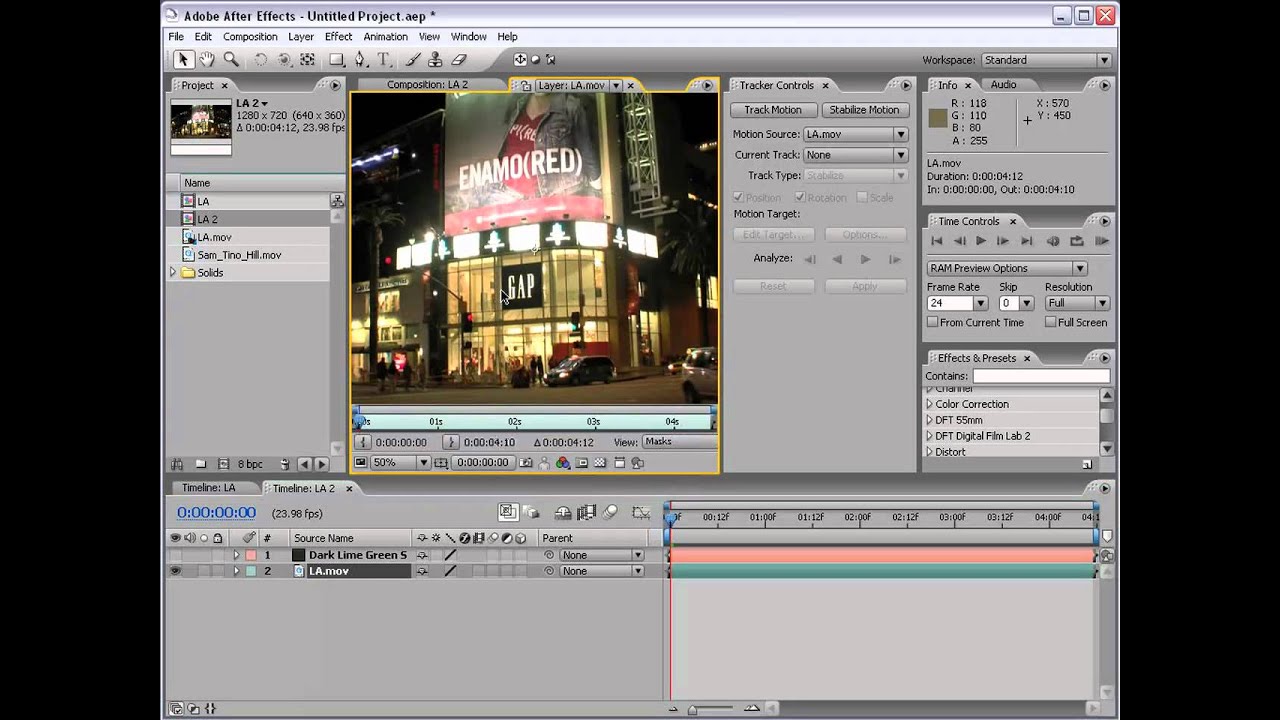 05. Motion Tracking (Трекинг движения. Урок 5)