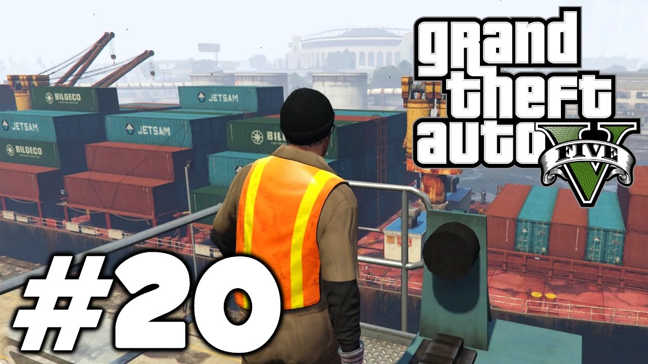 Grand Theft Auto V HD 1080p - Папарацци - Развязка  Разведка в порту - прохождение 20