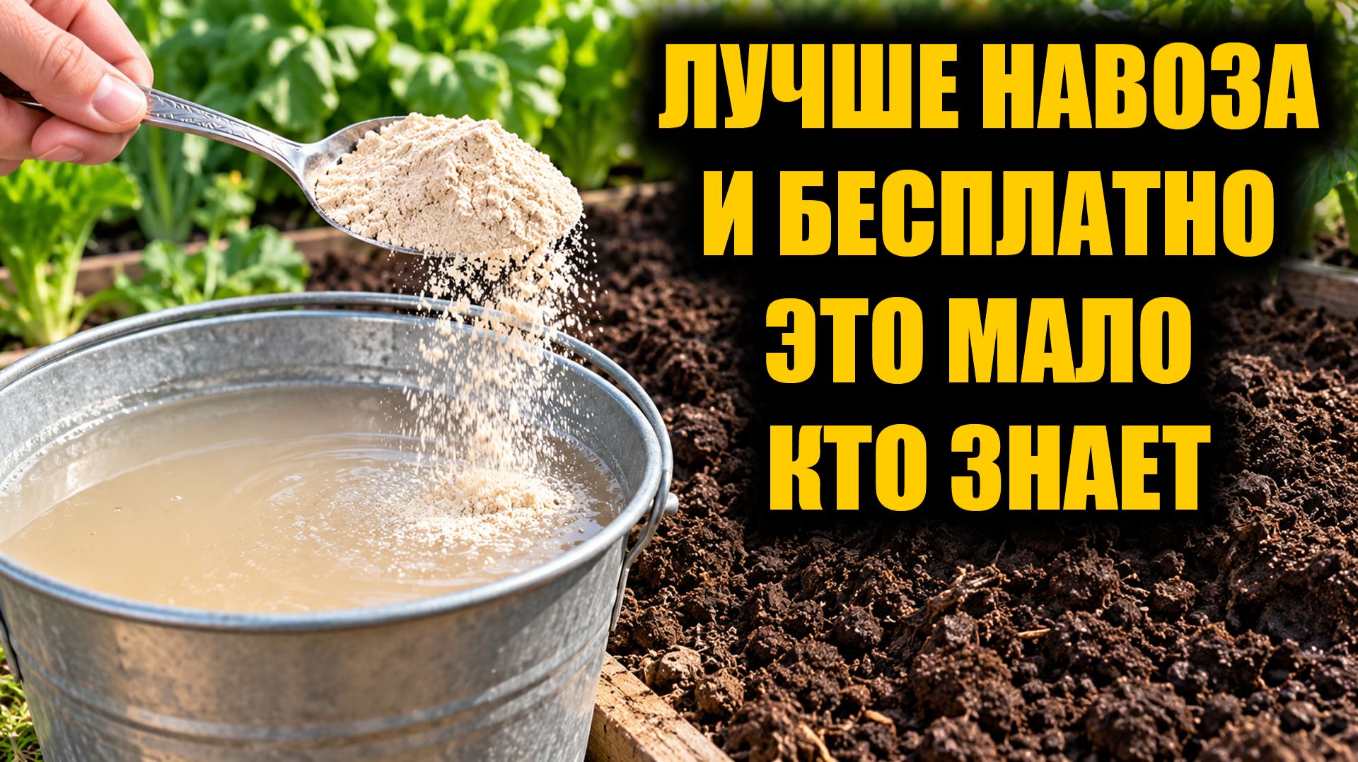 Забудьте про навоз и удобрения! 1 Ложка и земля станет плодородная на долгие года!