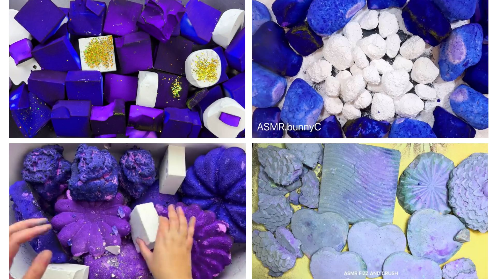 АСМР Сборник № 21 💜 Палитра фиолетового цвета 💜 8в1 💜✨ 6 разных авторов
