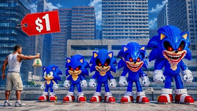 Получите все версии Sonic для Minecraft в Garrys Mod всего за 1 доллар  это невероятно!