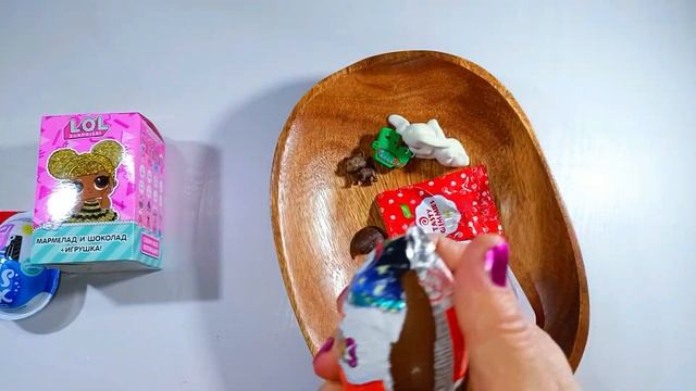 ASMR ChocolateASMR Unboxing Of Kinder Surprise Eggs And LOL Chupa Chups Surprise Box