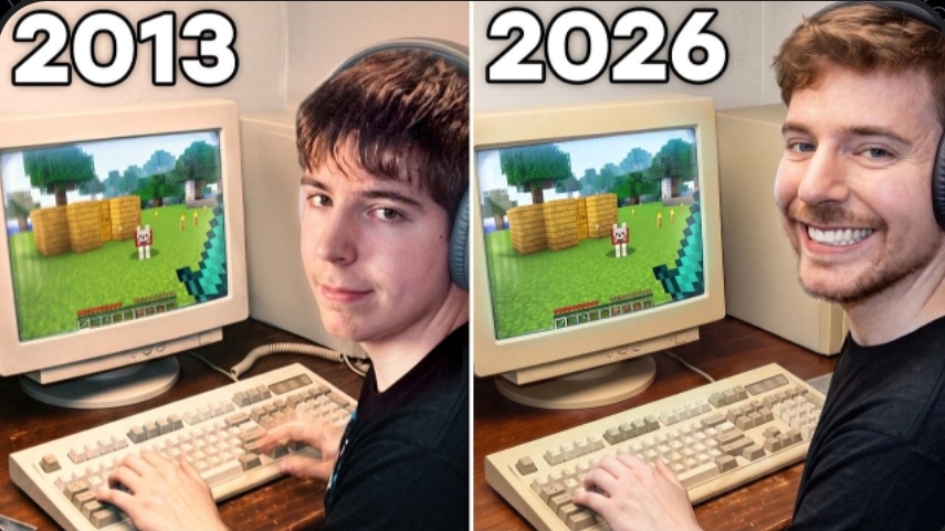 Я Нашёл Свой Мир В Minecraft, Созданный 13 Лет Назад MrBeast-Мистер Бист на русскои