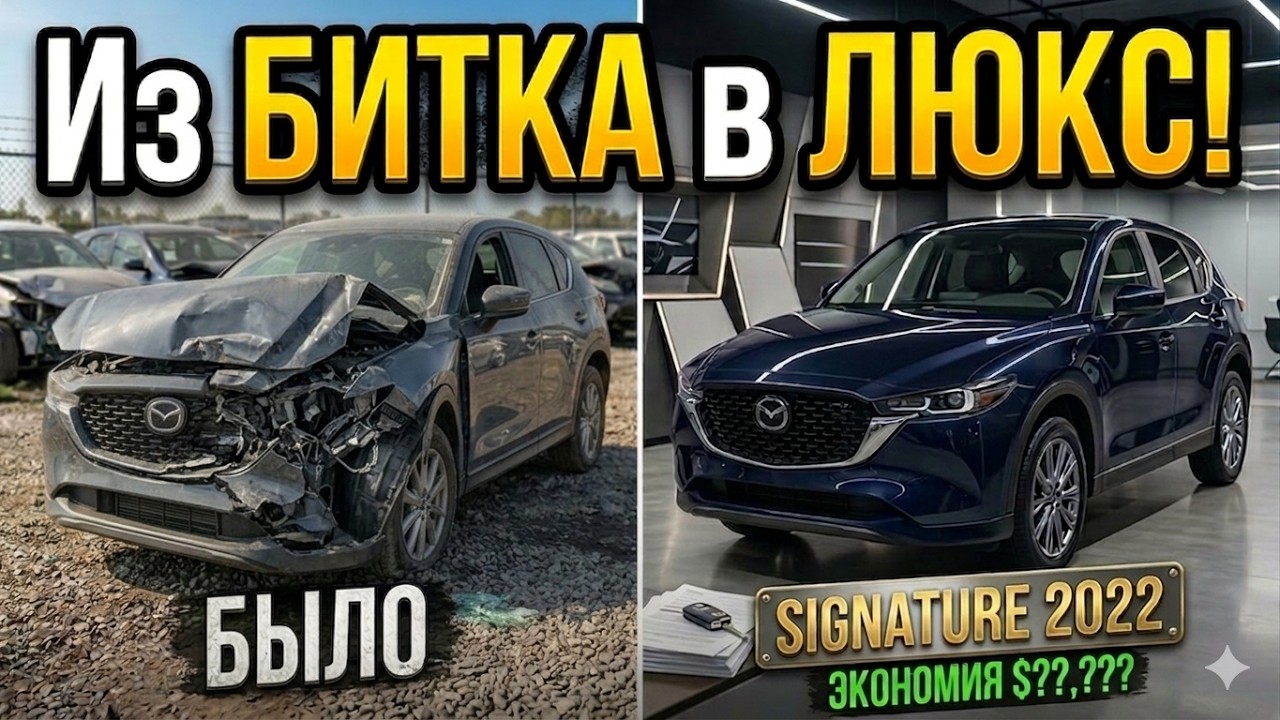 Mazda CX-5 Signature 2022 2.5 Turbo из США: Сколько стоит пригнать в 2026 году?