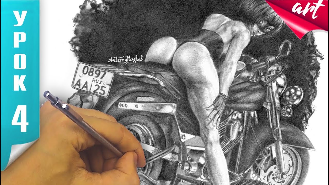 Тон в рисунке. Техника рисования в стиле PIN-UP