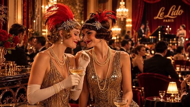 Moulin Rouge Ambience 🇫🇷 Vintage French Cabaret Duet & Romantic Chanson (4K)