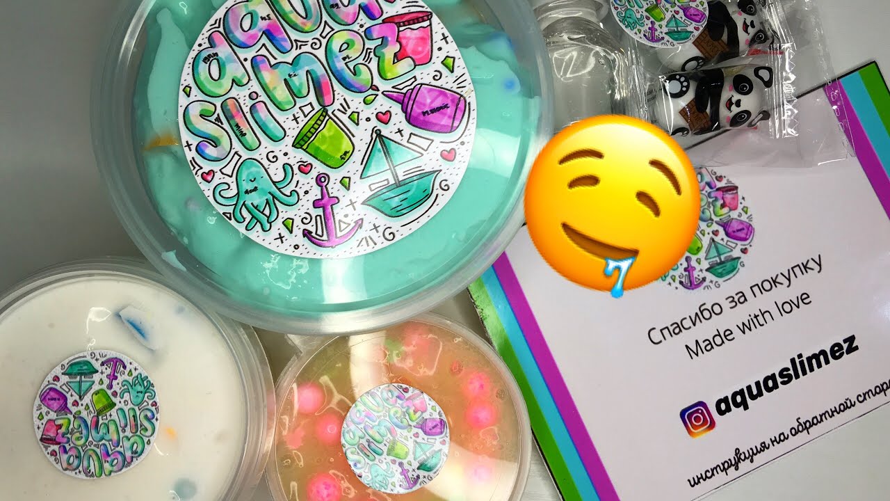 СУПЕР ПЛОТНЫЕ СЛАЙМЫ😱ОФИГЕННЫЕ ТЕКСТУРЫ🤤Обзор на слаймы от @_.aqua_slimez._
