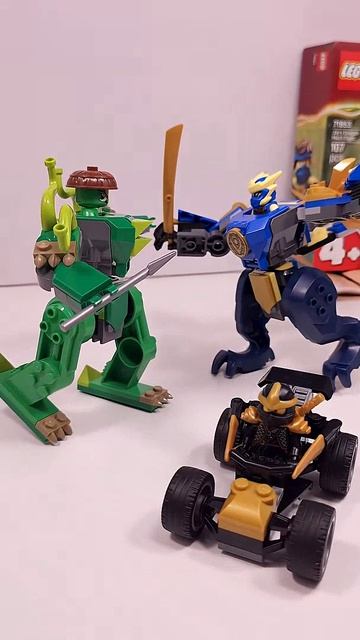 LEGO NINJAGO Боевой мех дракона Джея (71853) против Машины ниндзя Коула LEGACY (30723)