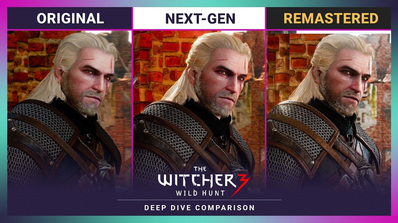 The Witcher 3 Remastered Vs Original Vs Next Gen | Deep Dive Comparison (4K)