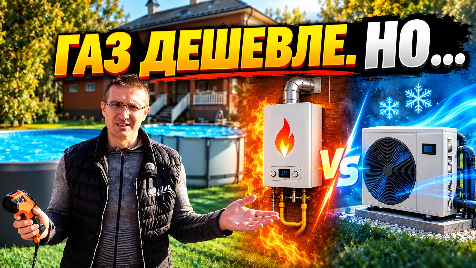 Обогрев бассейна: газ, тепловой насос или дрова? Что выбрать — мой опыт