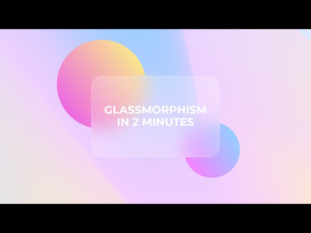 Glassmorphism In 2 Minutes | Глассморфизм за 2 минуты | Adobe Illustrator Tutorial | Эффект стекла