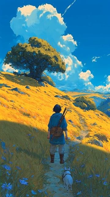 🌿 The Wandering Harp Trek  2H Relaxing Medieval Music #shorts