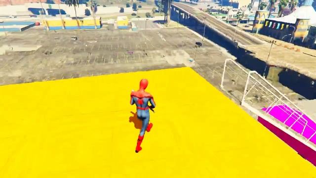 GTA 5 — Это было жестко! Человек-паук с битой против супергероев! #39