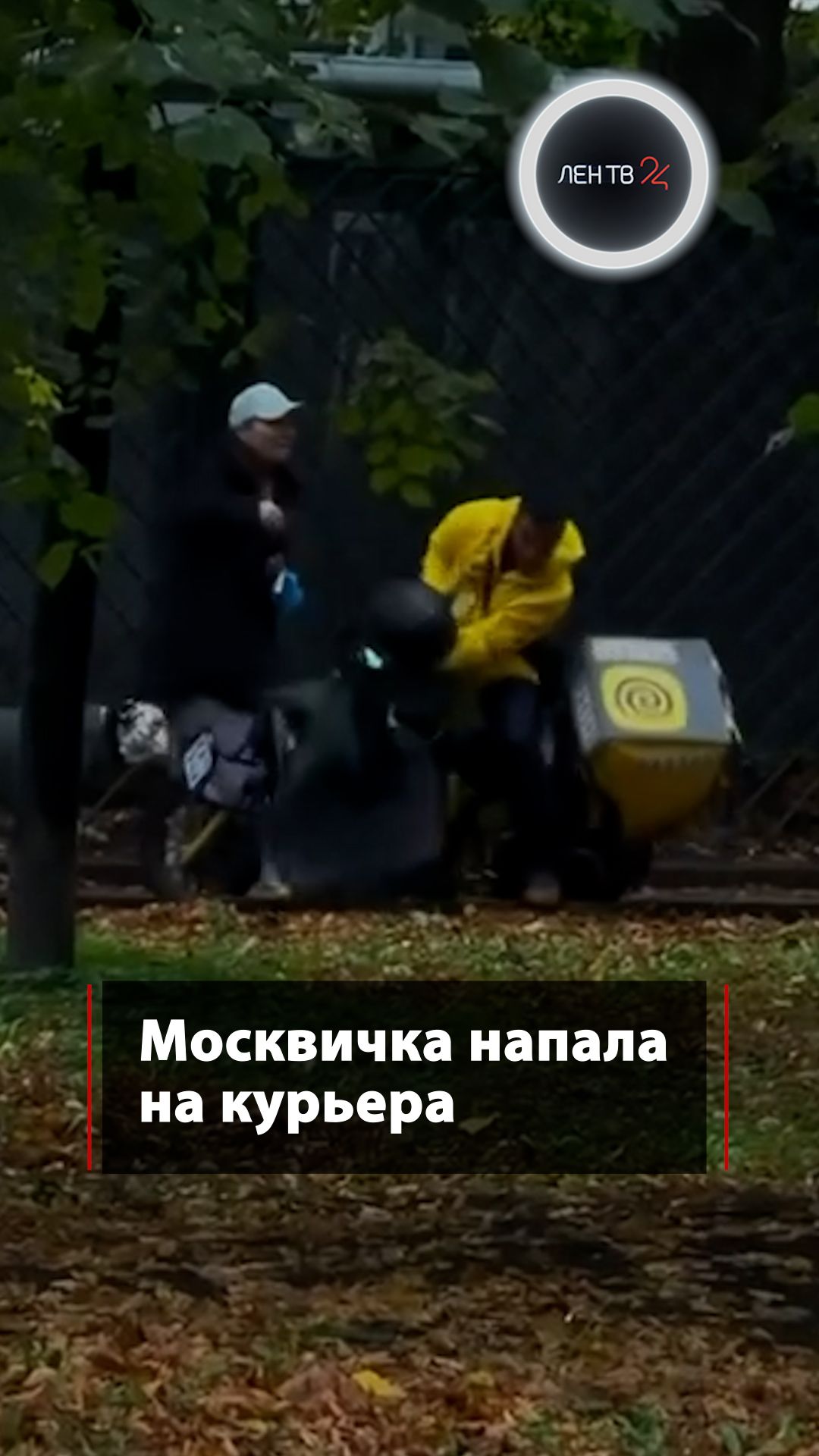 Москвичка напала на курьера