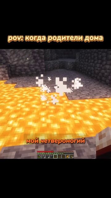 Когда мама дома в Minecraft #minecraft #майнкрафт #приколы #мемы #mem #shorts #шортс