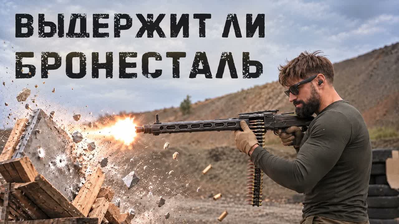Я был уверен что MG3 пробьёт эту сталь...
