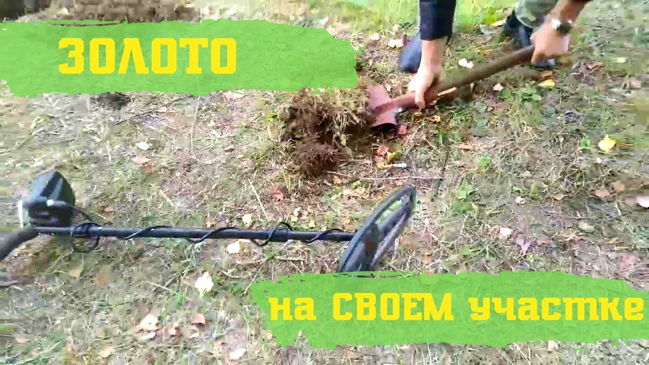 ВОТ ЭТО НАХОДКА! Золото на своем участке / Жизнь в деревне #металлокоп