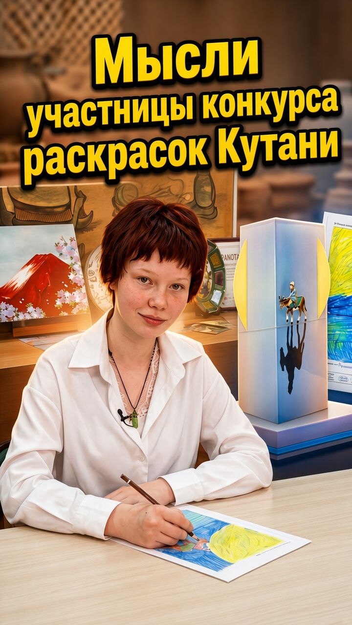 Мысли участницы конкурса раскрасок Кутани