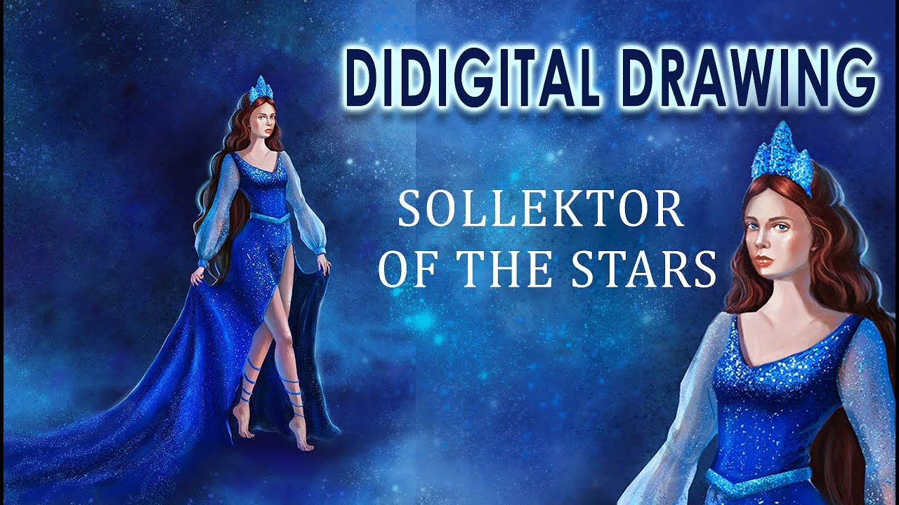 Digital Art. Draw A Girl In Adobe Photoshop | персонажное рисование |