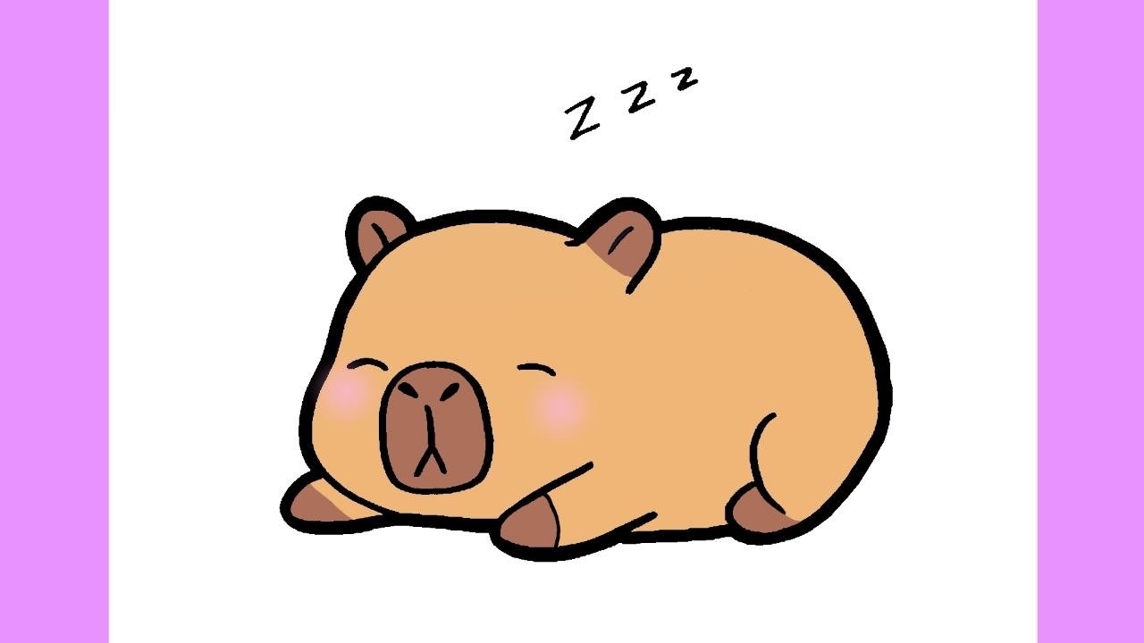 CÓMO DIBUJAR UNA CAPIBARA KAWAII ❤ Dibujos Para Dibujar