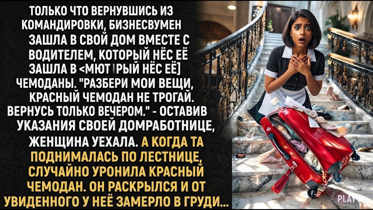 Только что вернувшись из командировки, бизнесвумен зашла в свой дом вместе с водителем Srt