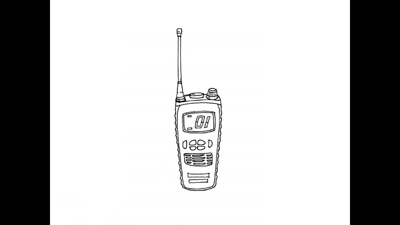 How to Draw a Walkie Talkie  Как нарисовать рацию