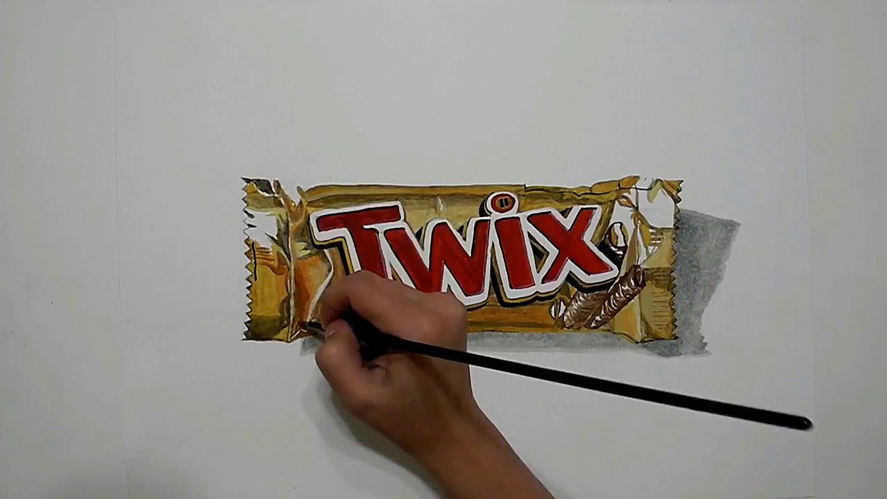High-speed 3D Drawing Packaging Twix