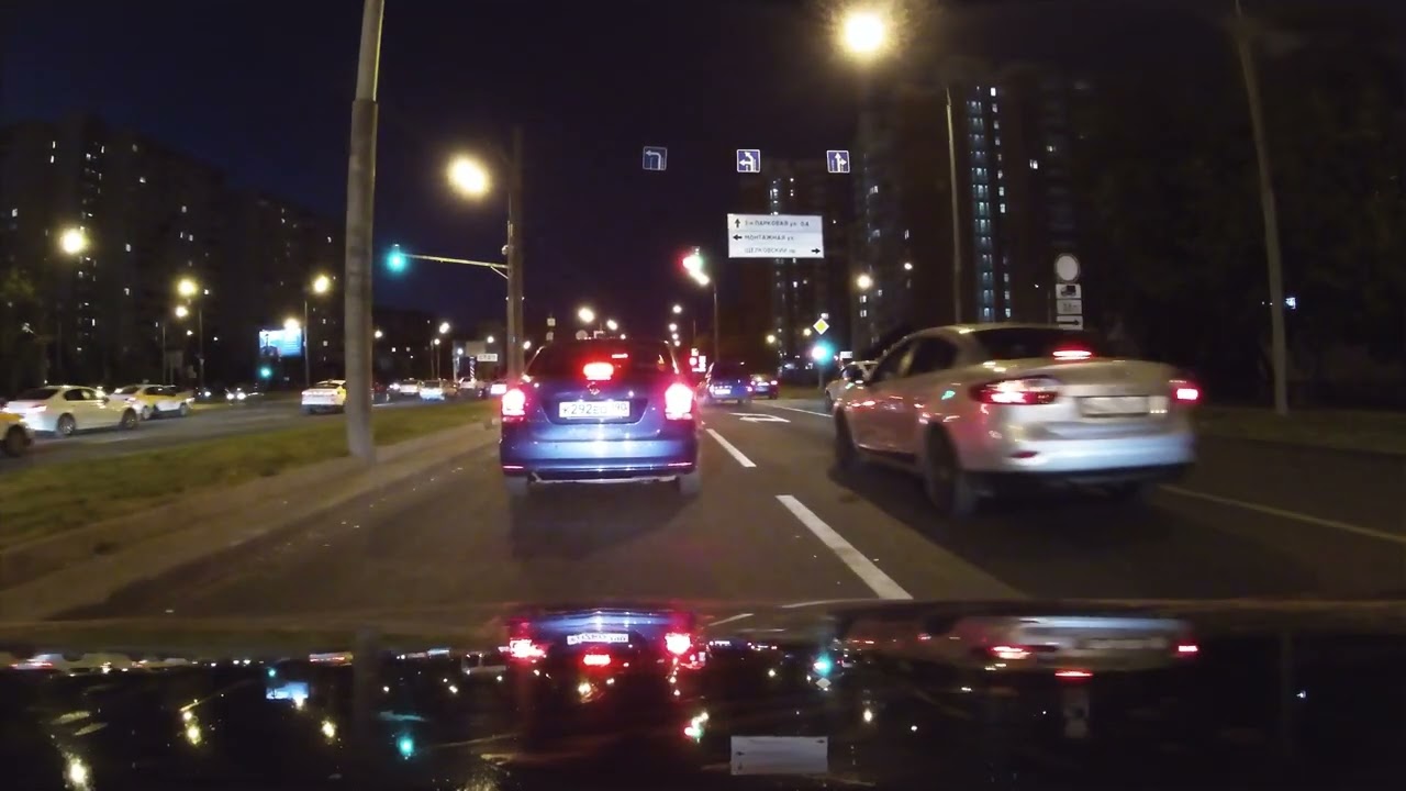 Night Driving ASMR. Ночная езда на машине