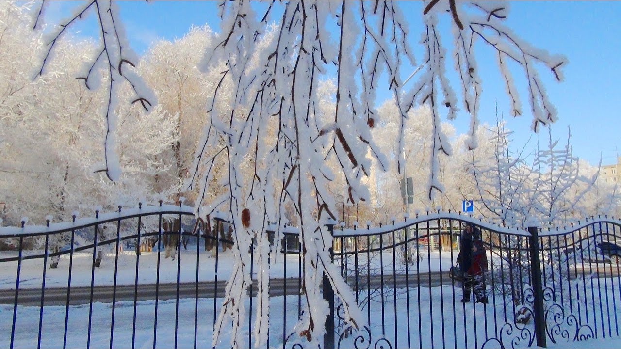 Зима. Техника Пыль + Блики д/з