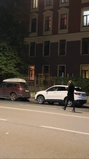 Паренек пересекает дорогу