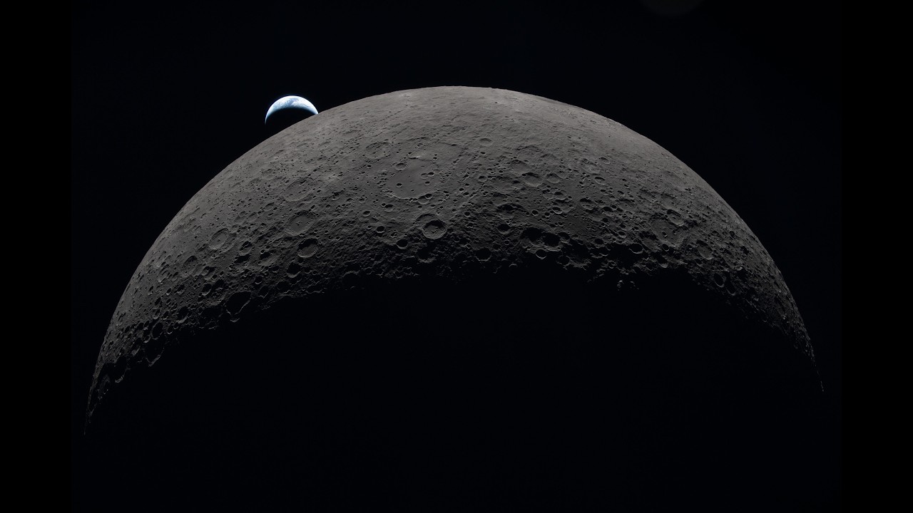 Нарезка кадров облета Луны | Артемида-2 | NASA | #наука #nasa #moon #artemis