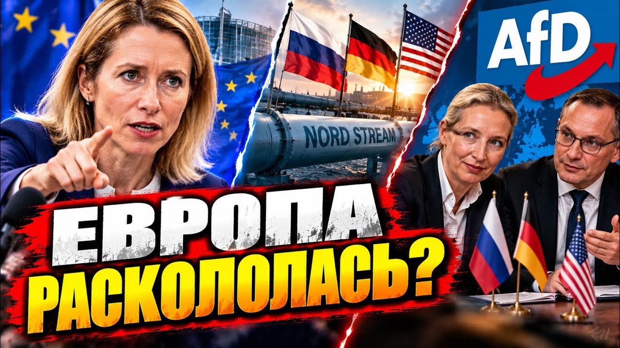 Каллас пугает Россией — AfD зовёт её за стол. #новости #украина #россия