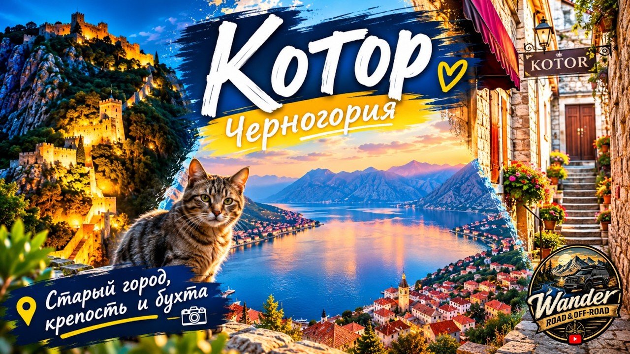 Котор - где горы целуют море магия Которской бухты... kotor montenegro oldtown старыйгород