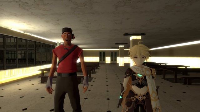 [Gmod]Типичная столовая (звук не мой)