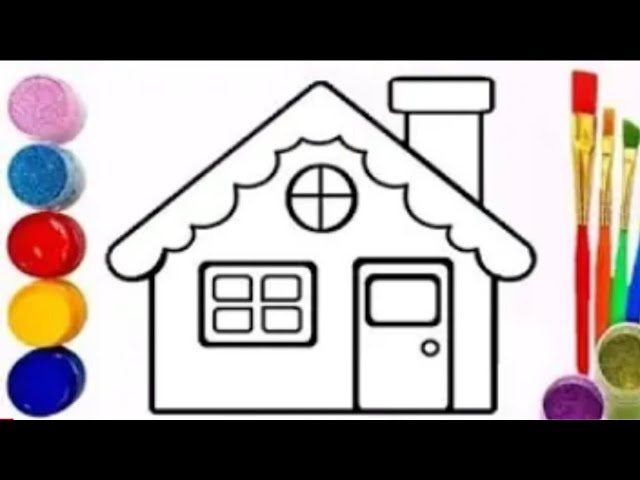 draw a beautiful housechiroyli uy chizamizнарисовать красивый дом