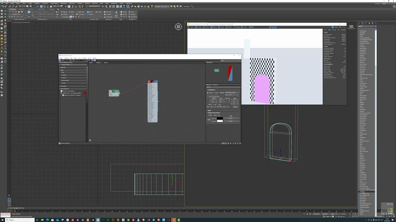 3dsMax Вырезаем нишу при помощи Corona Slicer и накладываем материал