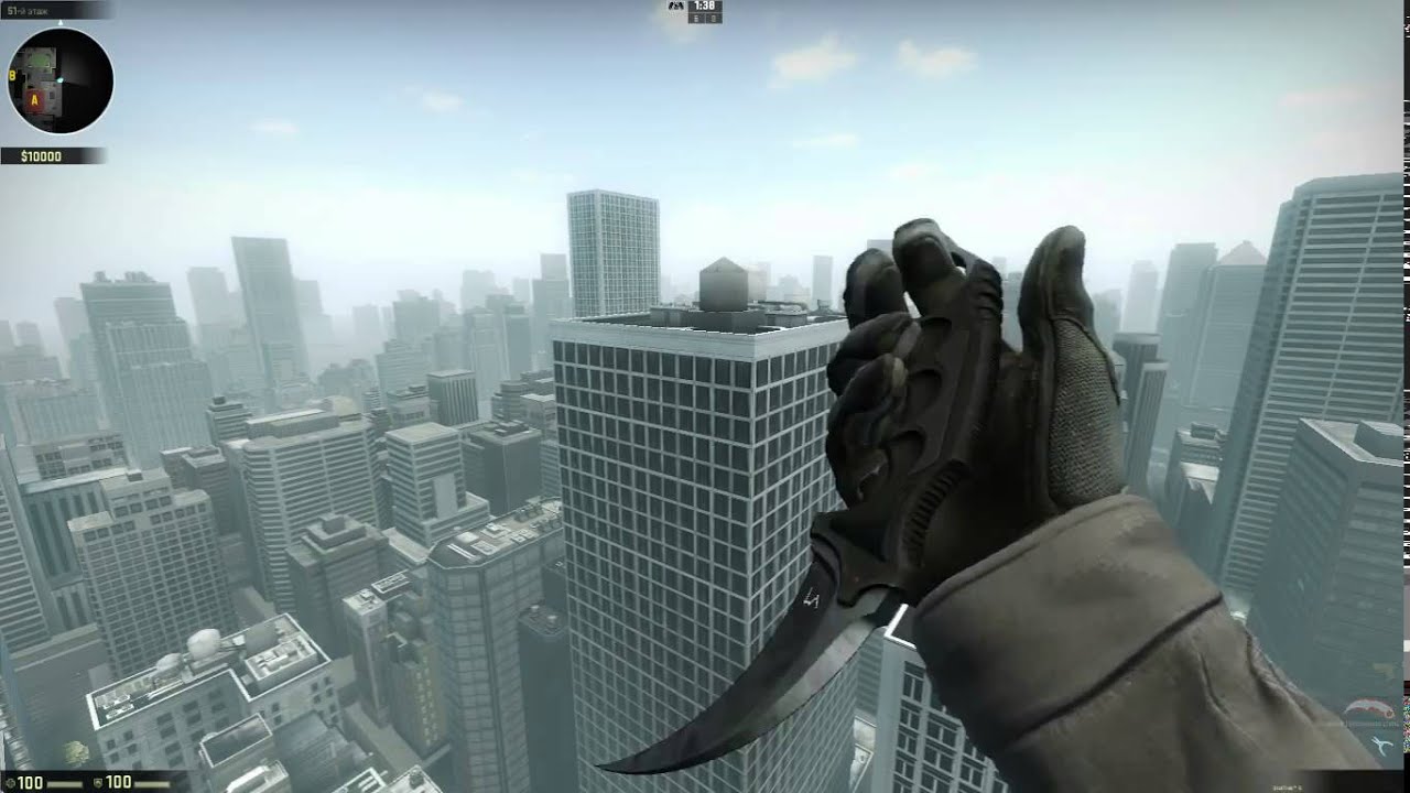 Karambit Blue Steel Watch Animation | Анимация керамбита Вороненая сталь