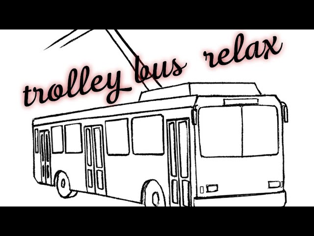 звук троллейбуса/ Trolley Bus Relax Sounds And Video