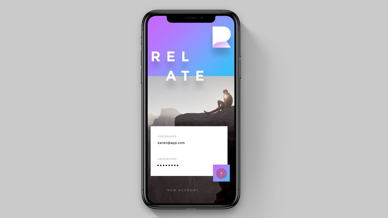 Relate UI Animation (Анимация интерфейса приложения Relate)