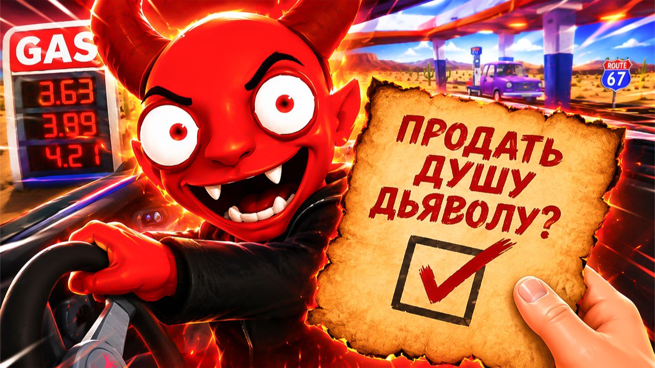я ПРОДАЛ душу ДЬЯВОЛУ за БЕНЗИН! В Gas N Cars VR!