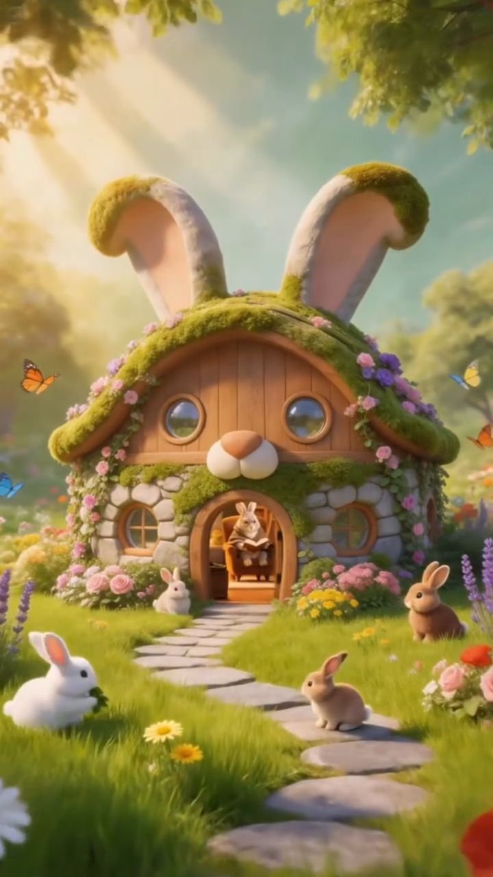🐰🐰 Мудрый философ заяц и его семья 🥕🥕🐾