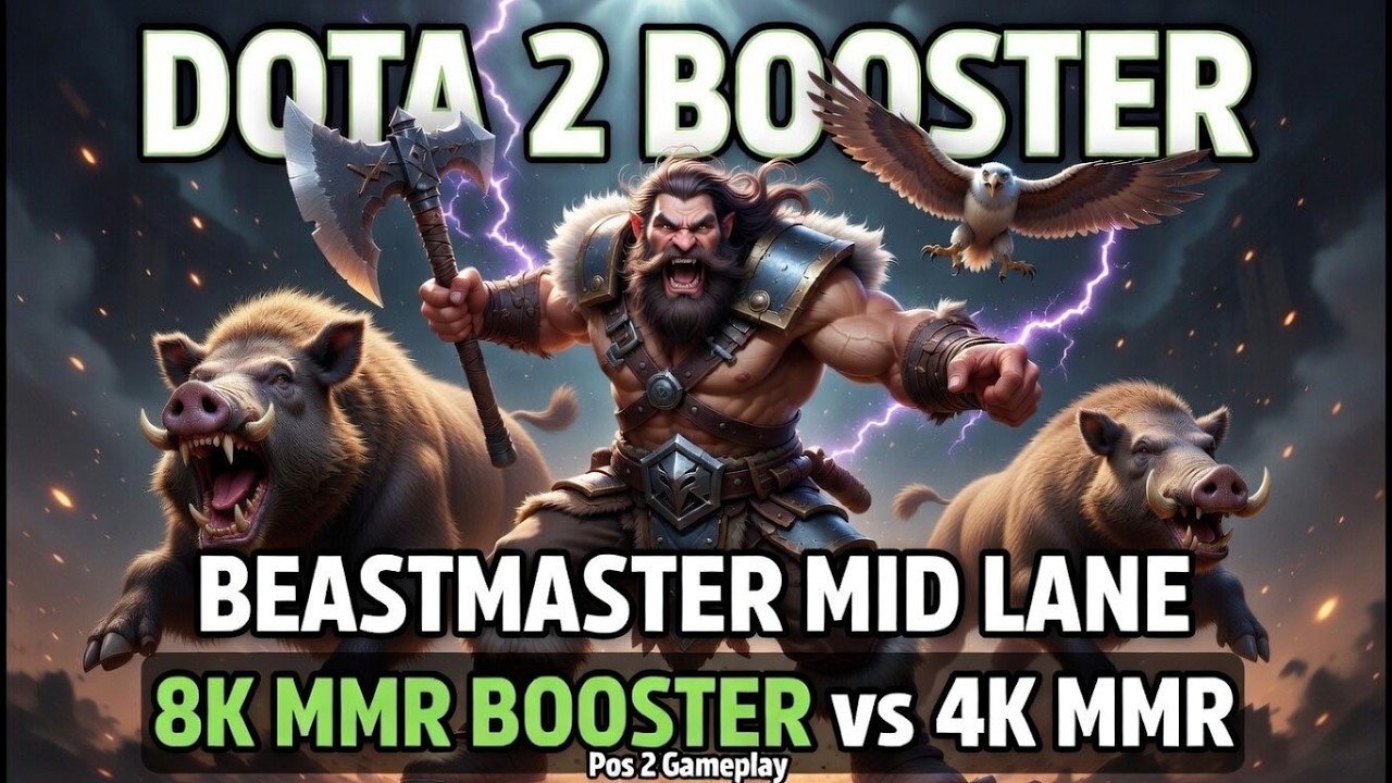 Dota 2 Booster Beastmaster Mid Lane
