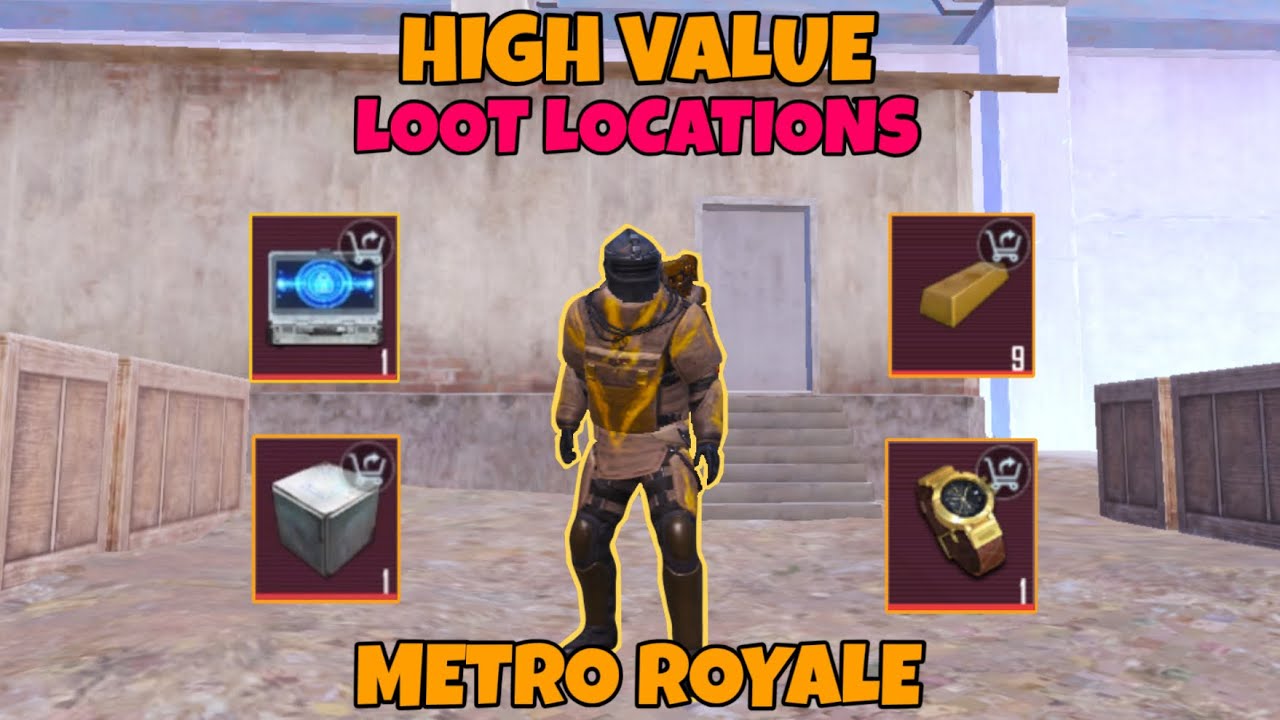 The BEST HIGH VALUE Loot Locations In METRO ROYALE! | Pubg Mobile / Bgmi