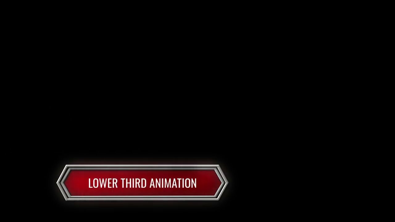 LOWER THIRD ANIMATION плашки для титров